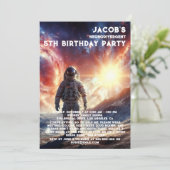 神経発散自閉症の誕生日パーティーの招待 招待状 (スタンド正面)