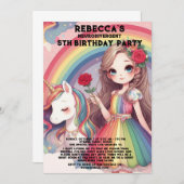 神経発散自閉症の誕生日パーティーの招待 招待状 (正面/裏面)
