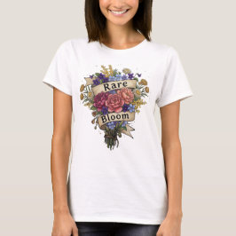 神経発達障害の花の美学 - 珍しい花 Tシャツ