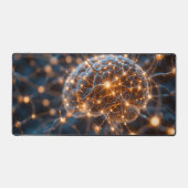 神経白熱［赤熱］光を放つ学の デスクマット (正面)
