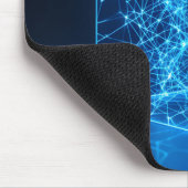 神経白熱［赤熱］光を放つ立方体 マウスパッド (コーナー)