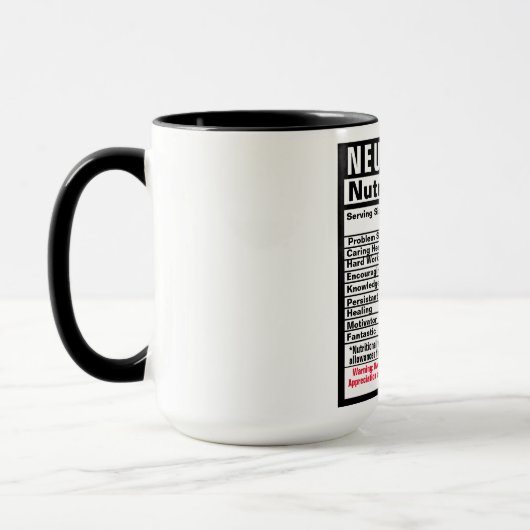 神経科医おもしろい栄養事実マグカップ マグカップ (左)