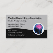 神経科医の医療用神経学の名刺 名刺 (正面)