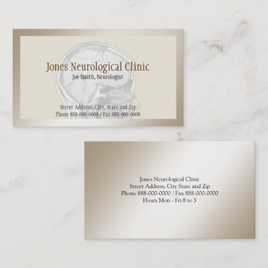 神経科医の名刺 名刺 (正面/裏面)
