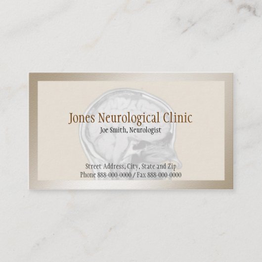 神経科医の名刺 名刺 (正面)