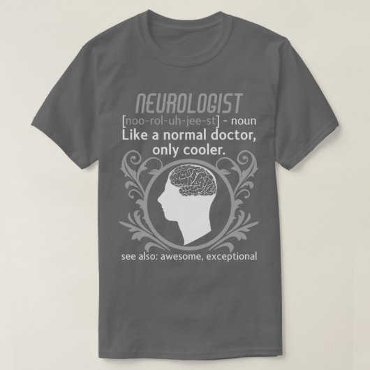 神経科医の定義Brain Doctor神経学1 Tシャツ (デザイン正面)