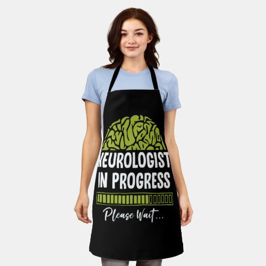 神経科医の進歩お待ち下さい今後の神経疾患 エプロン (着用した状態)