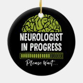 神経科医の進歩お待ち下さい今後の神経疾患 セラミックオーナメント (裏面)