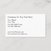 神経科医の高級医療ビジネスカード 名刺 (裏面)