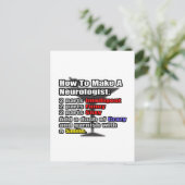 神経科医を作る方法 ポストカード (スタンド正面)