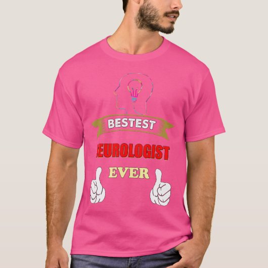 神経科医ギフト神経学おもしろい脳医最高の Tシャツ (正面)