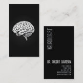 神経科医モダンはっきりした 名刺 (正面/裏面)