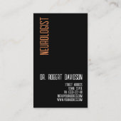 神経科医モダン医 名刺 (裏面)