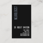 神経科医モダン医 名刺 (裏面)