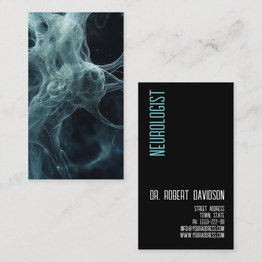 神経科医モダン医 名刺 (正面/裏面)