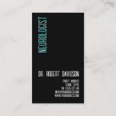 神経科医モダン医 名刺 (裏面)