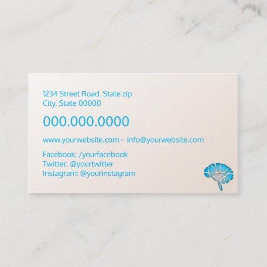 神経科医 名刺 (裏面)