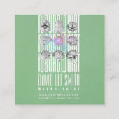 神経科医Tipographyc名刺 スクエア名刺 (正面)