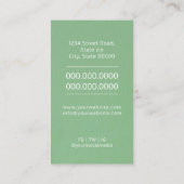 神経科医Tipographyc名刺 名刺 (裏面)