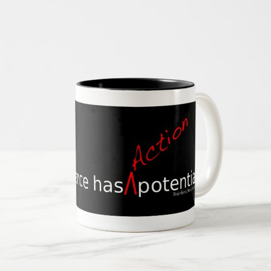神経科学に"行為"の潜在的なマグがあります ツートーンマグカップ (正面右)