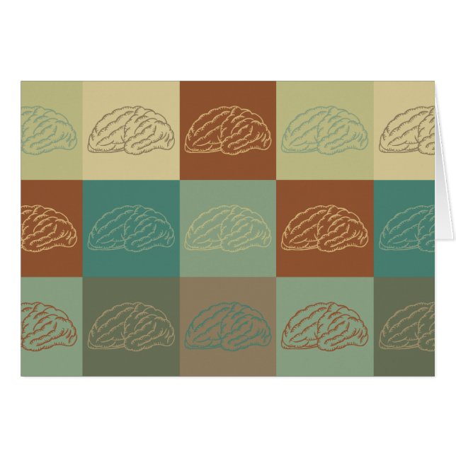 神経科学のポップアート (正面横)