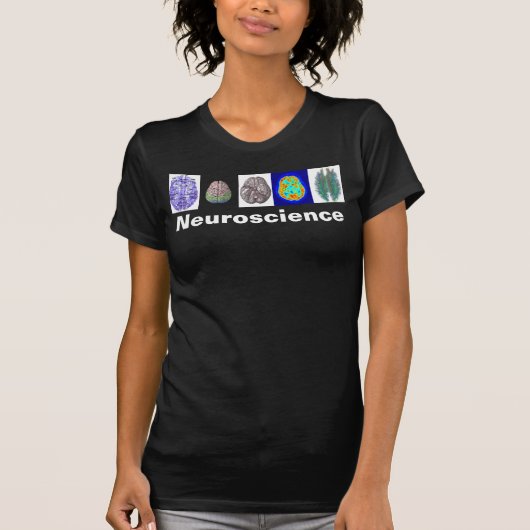 神経科学の頭脳の女性のティー Tシャツ (正面)