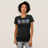 神経科学の頭脳の女性のティー Tシャツ (正面フル)