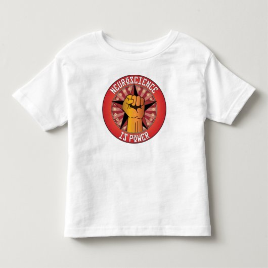 神経科学は力です トドラーTシャツ (正面)