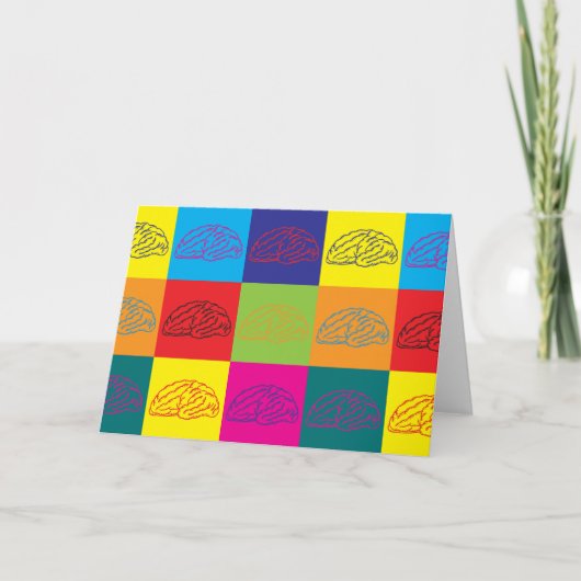 神経科学ポップ・アートの芸術 カード (正面)