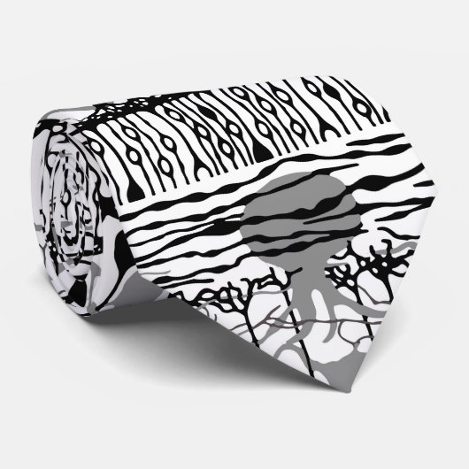 神経科学網膜の黒と白のネクタイ ネクタイ (ロール)