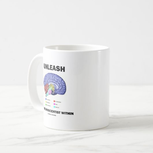 神経科学者をの内の自由にして下さい(頭脳の解剖学) コーヒーマグカップ (正面左)