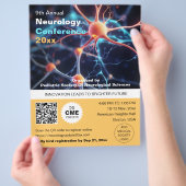 神経科神経外科の医学会議QRコード チラシ (手)