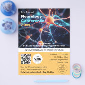 神経科神経外科の医学会議QRコード チラシ (シングル)