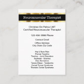 神経筋セラピストアポイントメントカード 予約カード (正面)