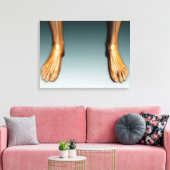 神経系を持つ人間の脚と足 キャンバスプリント (インサイチュ (リビング))