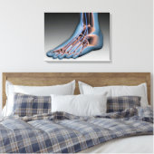 神経系を有するヒト足1 キャンバスプリント (インサイチュ (寝室))