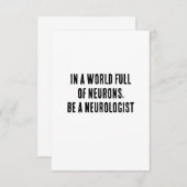 神経細胞に満ちた世界では、神経科医になろう サンキューカード (正面/裏面)