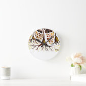 神経細胞を持つ組織 ラウンド壁時計 (ホーム)