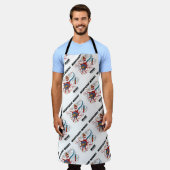 神経細胞内部の記憶不足シナプスのユーモア エプロン (着用した状態)