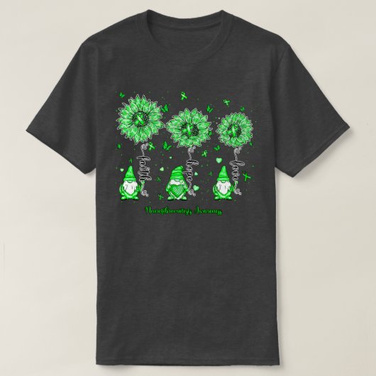 神経線維腫症認識度格言信仰希望sunfl tシャツ (デザイン正面)