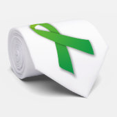 神経線維腫症、NF、NF1、NF2の緑のリボン ネクタイ (ロール)