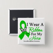 神経線維腫症I衣服リボンFor My Hero.png 缶バッジ (正面&裏面)