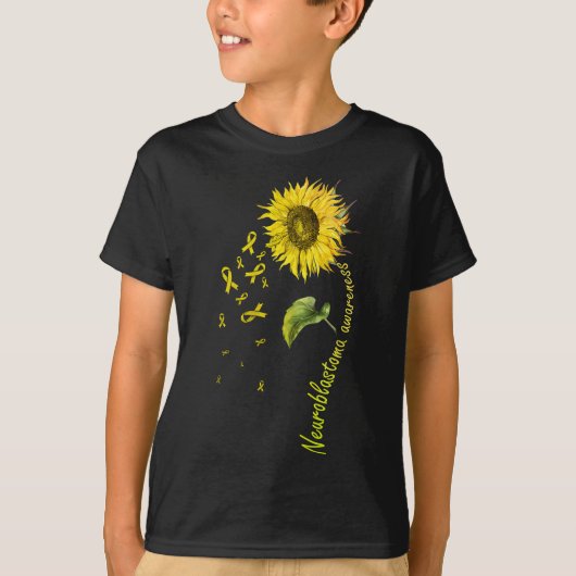 神経芽腫認識度ひまわり Tシャツ (正面)
