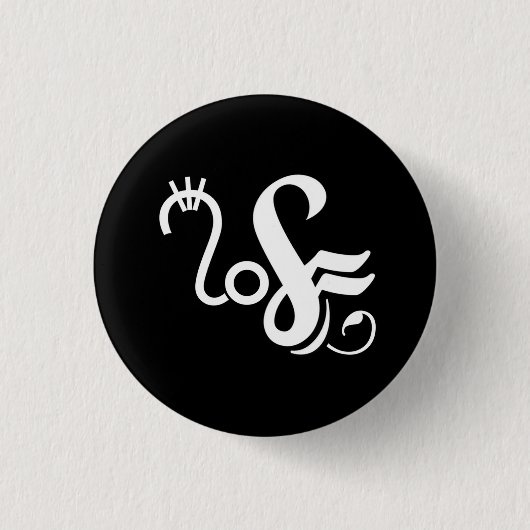 神経記号 缶バッジ (正面)