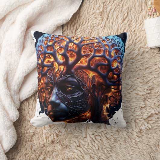 「神経調和：明快と成長の展望」 クッション (ブランケット)