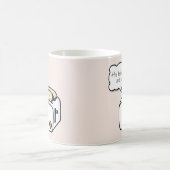 神経質おもしろいなトーストと悪いトーストの漫画 コーヒーマグカップ (中央)