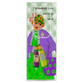 神経質おもしろいなワインレディ ワインギフトバッグ (正面)