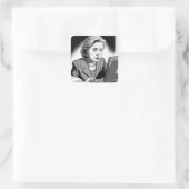 神経質で怖い:ヒラリー・クリントン電子メールの削除 スクエアシール (バッグ)