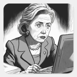 神経質で怖い：ヒラリー・クリントン電子メールの削除 スクエアシール