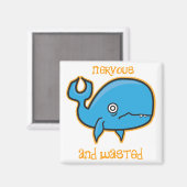 神経質で無駄なクジラの磁石 マグネット (正面/裏面)